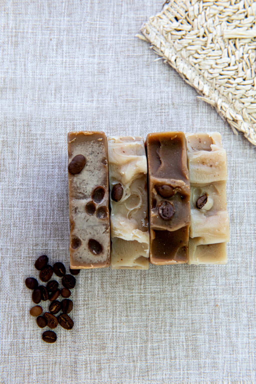 רבעיית סבון טבעי קפה